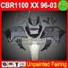 HONDA CBR1100XX 96-03 CBR 1100XX 1100 CBR1100 XX 1996 1997 1998 2001 2002 2003 Fairings Bodywork için Boyasız Boya Tam Kaplama Kiti