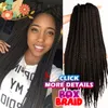 Extensions 12" 18" 22" Crochet Box Braids Synthetic Hairs 12 Roots Pure Colors Crochet Braiding Hair 90-100 g 1 pack/lot