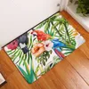 Absorción de agua alfombras de puerta colorido tropical flamenco pavo real pájaro pájaro patrón muti propósito dormitorio alfombras decoración