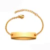 Personalized Adjustabel Name Bar Bracelet Baby Baptism Gift Stainless Steel Custom Name Bar Bracelet GoldSilver8050231