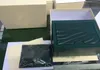 Pols horloges dozen Top Brands Green Box Paper for Mens Watch Booklet Card in Engelse mannen hele264U
