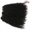 Indian Kinky Curly Virgin Hair Bundles całe nieprzetworzone kręcone ludzkie przedłużenia włosów naturalny kolor Kinky Curly Human Hair Weav86087680415