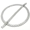 Conjunto de joias da moda novo design em aço inoxidável cor prata trigo gargantilha colar pulseiras conjuntos de joias la maxza9260780