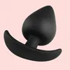 Sexprodukter Silicone Anal Plug Anus Stimulator Massager Inbyggd stålkula Fetisch Vuxna Spel Par Leksaker för Kvinnor Män Gay