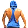 Men's Tank Tops SHAPED Vest For Men Underwear Summer Athletic Clothing Hooded Loose Tees Sleeveless