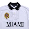 Taille américaine Men039s Polos chemise ville ajustement personnalisé Miami New York Chicago Los Angeles dubaï polo men6796922