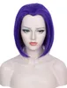 Raven peruca adolescente titãs vão curto castelinho de halloween cosplay peruca roxo azul