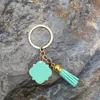 Boucle de décoration de bagages à pampilles de style européen et américain porte-clés pendentif en émail de parfum de coussin multicolore multilatéral