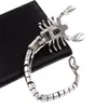 Bracelet gothique en argent pour hommes, en acier inoxydable 316L, Scorpion, de haute qualité, Punk Biker, Animal, en titane, bijoux