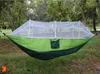 12 Farben 260 * 140 cm tragbare Hängematte mit Moskitonetz Einzel-Hängematte Hängebett Outdoor-Gadgets MEERVERSAND CCA6841 30 Stück