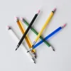 New Arrival 6.2inches Corlorful Glass Pen Dabber for water pipe smoking accessory dabble with 6 colors