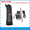 Free customs fee 48V 8AH Electric Bike battery 48V lithium battery 8.7AH Kettle battery use panasonic 2900mah cell 2A Charger