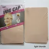 12pcs6bags Elastic Unisex Stocking Wig Liner Cap Snood Nylon Stretch Mesh BeigeblackBrown Wig Caps för att göra wigs1384835