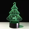 Novità luci notturne Christmas Father Acrilico 3D Night Illusion Nightlight USB Touch Lampada da comodino creativa per dormire Lampada da notte a LED