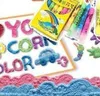 6st / set, magisk popcornpenna för barn DIY-teckning, multifunktionsbubbla konstmarkörpenna