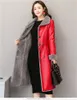 Vrouwen Winter Lederen Bontjas Vrouwelijke Jassen Lange Trench Kleding Plus Size Dikke Lederen Jas Pluche Winter Lederen Bont Overjas