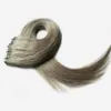 Bant Saç Remy 40 adet Dikişsiz Cilt Atkı Bandı İnsan Saç uzantıları 100g Gümüş Gri bant saç uzantıları İnsan