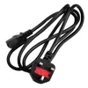 1pcs EU / UK / US-kontakt nätkabel 1m 100cm 3 Pluggkontakter LED Light Power Adapter EU / UK / US Plug Cable Laddningslinje
