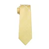 Luxury Mens Tie Golden Pattern Lattice vävd med näsduk manschetter Corsage Wedding Dress Fashion 2018 Nya produkter LDNX0031312343275