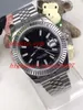 Best-SellingMens наручные часы Сапфира 41 мм черный циферблат мужские деловые часы ETA2813 Автоматический спорт