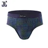 Jl Sexy Mens Briefs Bambu Fibra Biquini Homens Underwear Stretch Respirável Masculino Cueca Baixo Ascensão Cueca Gay Penis Bolsa 4 Pacote