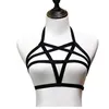 Hot BDSM vrouwelijke sexy goth lingerie elastische harnas kooi beha cupless lingerie bondage body elastische harnas riem eerlijke maat beschikbaar voor S-XL