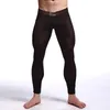 Sous-vêtements sexy pour hommes Vêtements Transparent Zentai Leggings Ballet Soie long johns Costumes Super stretch Nylon Spandex Pour GAY Free DHL