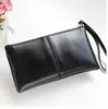 2018 Moda Women Wallets Bolsa de pulseira sólida Pu couro de couro comprido Black Change embreagem Lady Cash Cettle Card Purse de moeda