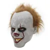 Maske ile Yeni Pennywise Cosplay Kostüm Palyaço Cosplay Kostüm