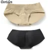 Volwassen vrouwen gevoerde slips naadloze bil slipje hip enhancer lage taille zwart / beige fabriek groothandel