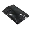 7 5x10cm Black 100Pcs Mylar Foil Resealable Zipper Food Storage Packaging Pouch Aluminum Foil Self Sealing Pack Bags302u