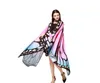 Novas mulheres de moda nova colorida butterfly wing cape chiffon longo party party lenis lishves 7 colros