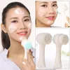 Double Side Silicone Facial Cleanser Brush Portable Vibration Massager for body and face skin care8570123