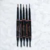 МАКИЯЖ Усилители для бровей Карандаш для макияжа Skinny Brow Pencil золотого цвета Двусторонняя кисть для бровей 5 цветов EbonyMediumSoft Darkchocolate 9344256