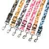 Camo/Leopard 인쇄 작은 개 자동차 안전 안전 벨트 강아지 Pet Cat Cat Life Belt Leash Collar Harness ZA6035