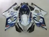 7gifts carénage kit pour SUZUKI GSXR600 GSXR750 2004 2005 blanc bleu noir GSXR 600 750 K4 K5 carénages QQ10