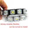 2X estilo de coche DRL luces de circulación diurna 6LED blanco impermeable brillante Flexible conducción bombilla antiniebla lámpara de advertencia DC 12V Auto Led