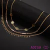 3 pièces nouvelle mode mignon dentelle Collier ras du cou pour les femmes Vintage strass Chian Chocker colliers bijoux Collier A0753