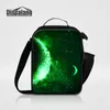 Galaxy Pattern Almoço Sacos Isothermic Bag para Crianças Pequeno Portátil Take-Away Sacos de Gelo Universo Imprimir Lunchbox Mulheres Lona Lanchaira