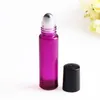 Thick 10ml Empty Roll on Glass Bottle for Essential Oil Bottle Metal Roller Ball, Small Cosmetic Packaging Container LX1120