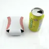 Can Sleeve Eco-friendly Baseball Pattern Can Cooler Neoprene Can Holders 13x10cm 2 Colors Hot Sale wen6787