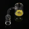 4mm 두께 14mm 남성 18MM 여성 Domeless 플랫 탑 연기 손톱 물 파이프 bongs 열 석영 banger