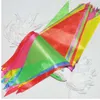 80m coloré conique slik drapeaux et bannières bandes bannières bannières drapeau de la décoration de fête