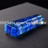 100 MM Cuadrado Azul Fusible Varita de Cristal de Cuarzo Fundición de Roca Pipa para Fumar Pipa de Tabaco de Cuarzo Fundido Azul Fusión de Piedra de Cristal Porta cigarrillos