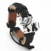 Bijoux entiers 12 pièces Imitation os de Yak sculpté Style Tribal éléphants chanceux Bracelets en cuir bracelet de surf cadeau chanceux MB1533299643