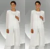 2018 özelleştirmek anne gelin elbiseler şifon pantolon takım elbise düğün anne gelin pantolon ceket ile takım elbise vestido de madrinha