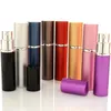 6ML Mini Draagbare Hervulbare Kleurrijke Parfum Verstuiverspray Fles Leeg Metalen Aluminium Parfumflessen LX3025