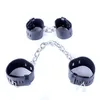 Heavy Metal Chain PU Leather Hand Cuffs Leg Cuffs Set Adult Games Sex Toys Slave Fetish Bondage Restraints Wrist Ankle Cuffs3530689