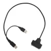 Freeshipping 5PCS NEW USB2.0 till SATA 22PIN-kabel för 2,5 tum hårddisk Solid State Drive I lager! Drop Shipping Support