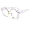 Aloz MICC 2018 Trendy Half Rame Square Okulary przeciwsłoneczne Kobiety Moda Clear Brand Designer okulary przeciwsłoneczne dla kobiet Oculos de Sol A4428863123